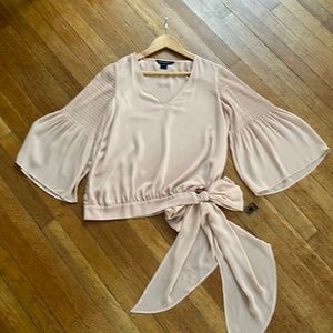 French Connection sash waist top